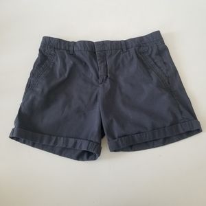 VINCE cotton cuffed shorts size 12 dusty blue gray